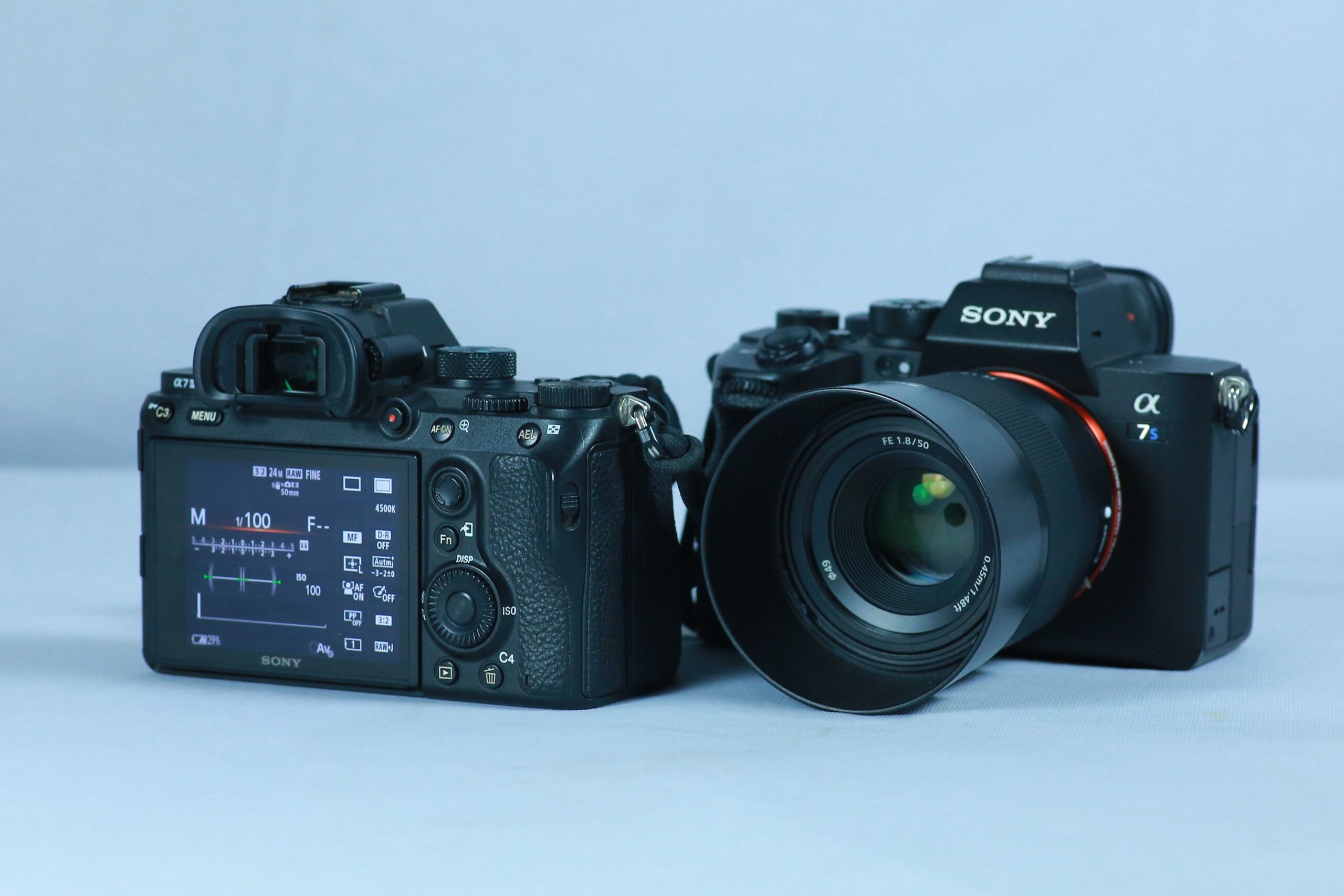 Professional digital cameras used to capture original media